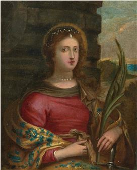 Heilige Katharina - Italo-Flemish School, 17th Century