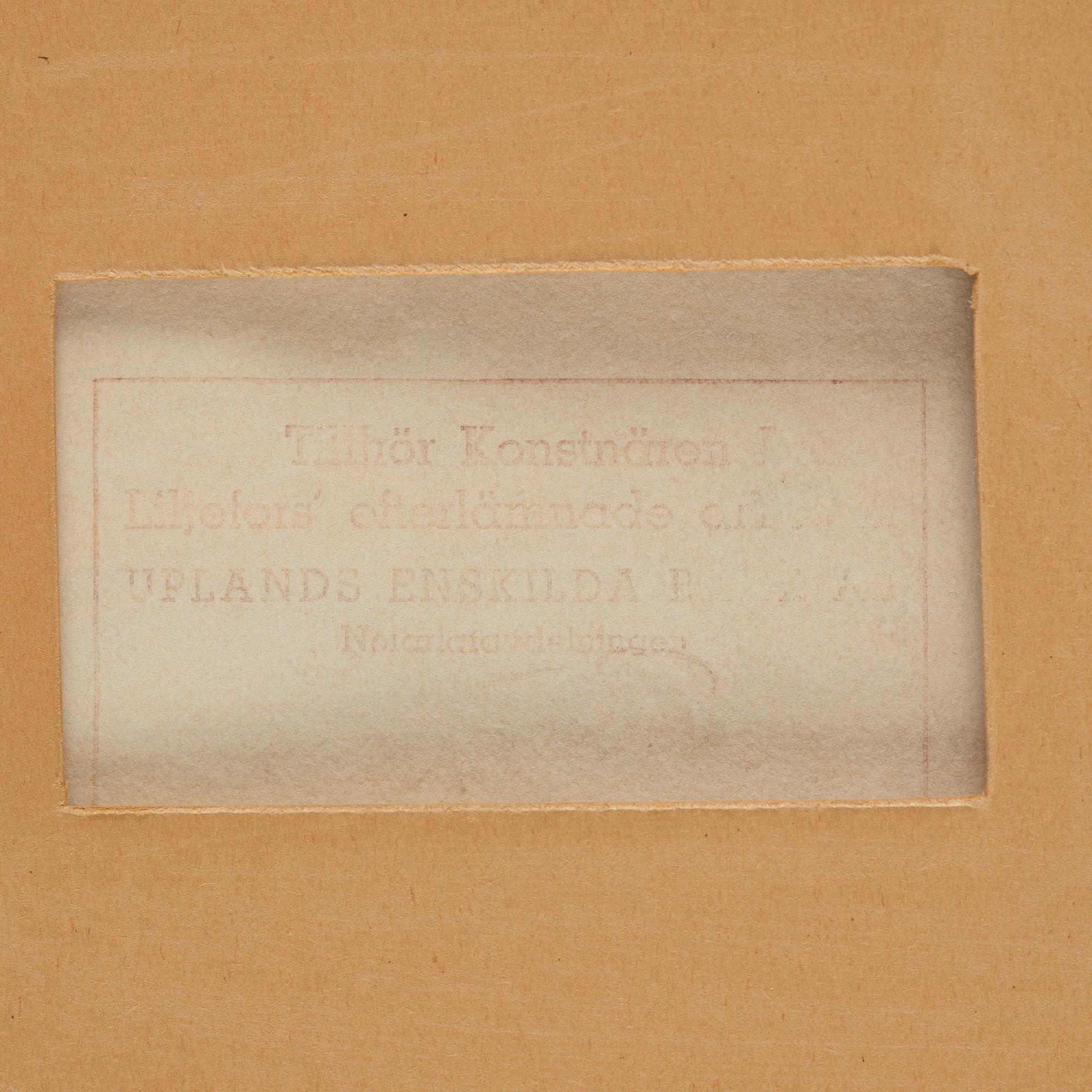 Artwork by Bruno Liljefors, Archipelago motif, Made of Mixed media on paper