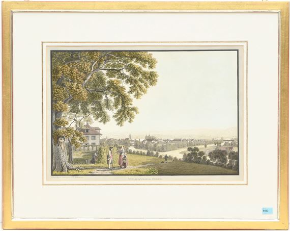 Vue de la Ville de Zurich - Johann Jakob Biedermann