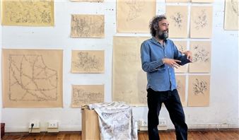 Inside Pietro Ruffo’s Studio in Rome: Maps, Myth, and Dior