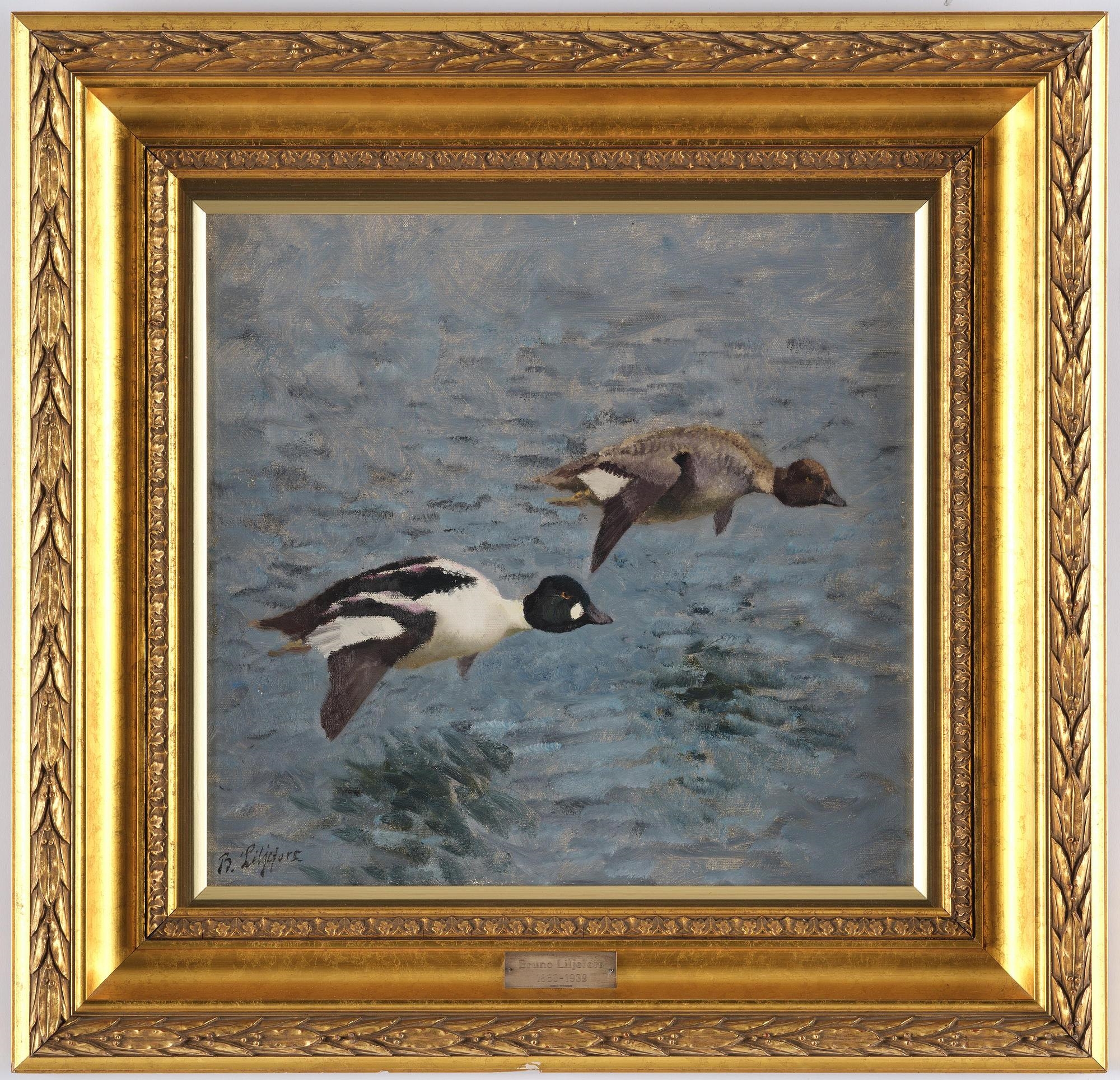 Artwork by Bruno Liljefors, Knipor, Made of Oil on canvas