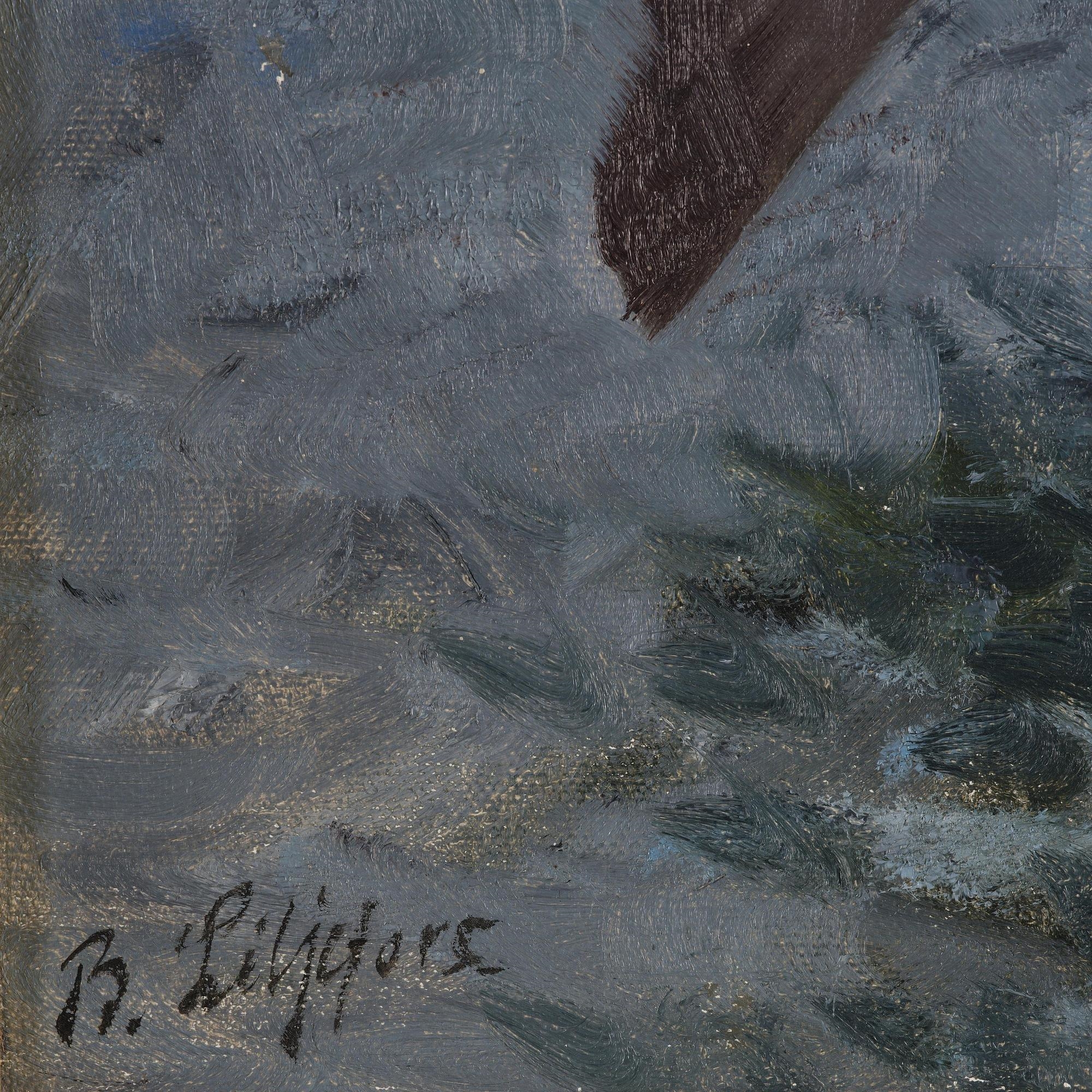 Artwork by Bruno Liljefors, Knipor, Made of Oil on canvas