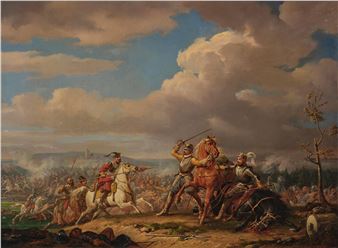 Bataille-Scene, vid Kirkholm, den 27 sept. 1604 - Carl Gustaf Hjalmar  Mörner