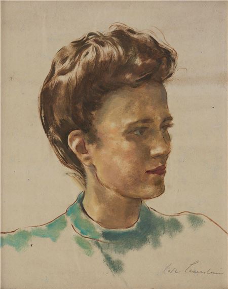 Portrait of a Lady (probably Margarete Jaraczewsky, called Madeleine by Lotte Laserstein, Executed 1939