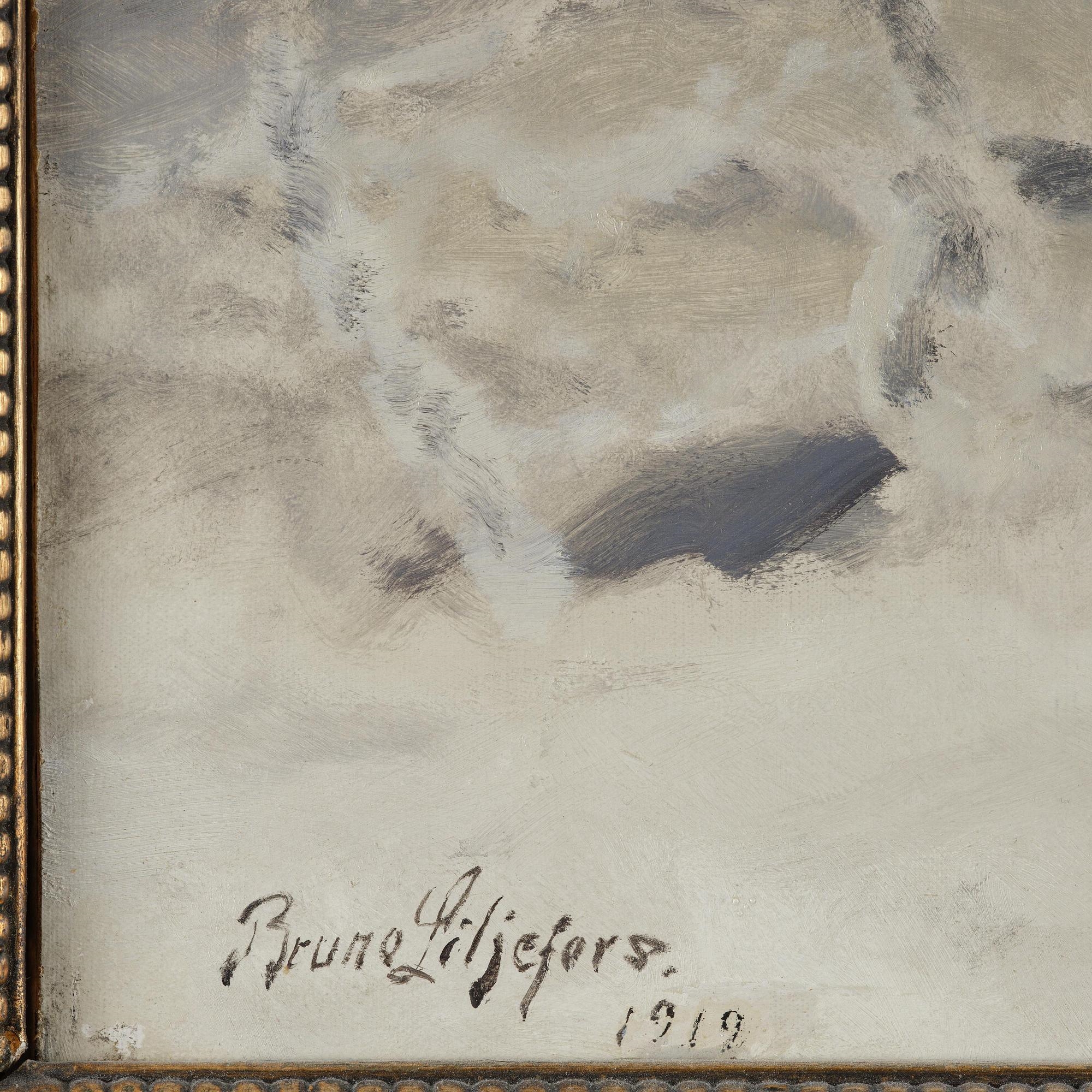 Artwork by Bruno Liljefors, Fox in winter landscape, Made of Oil on canvas