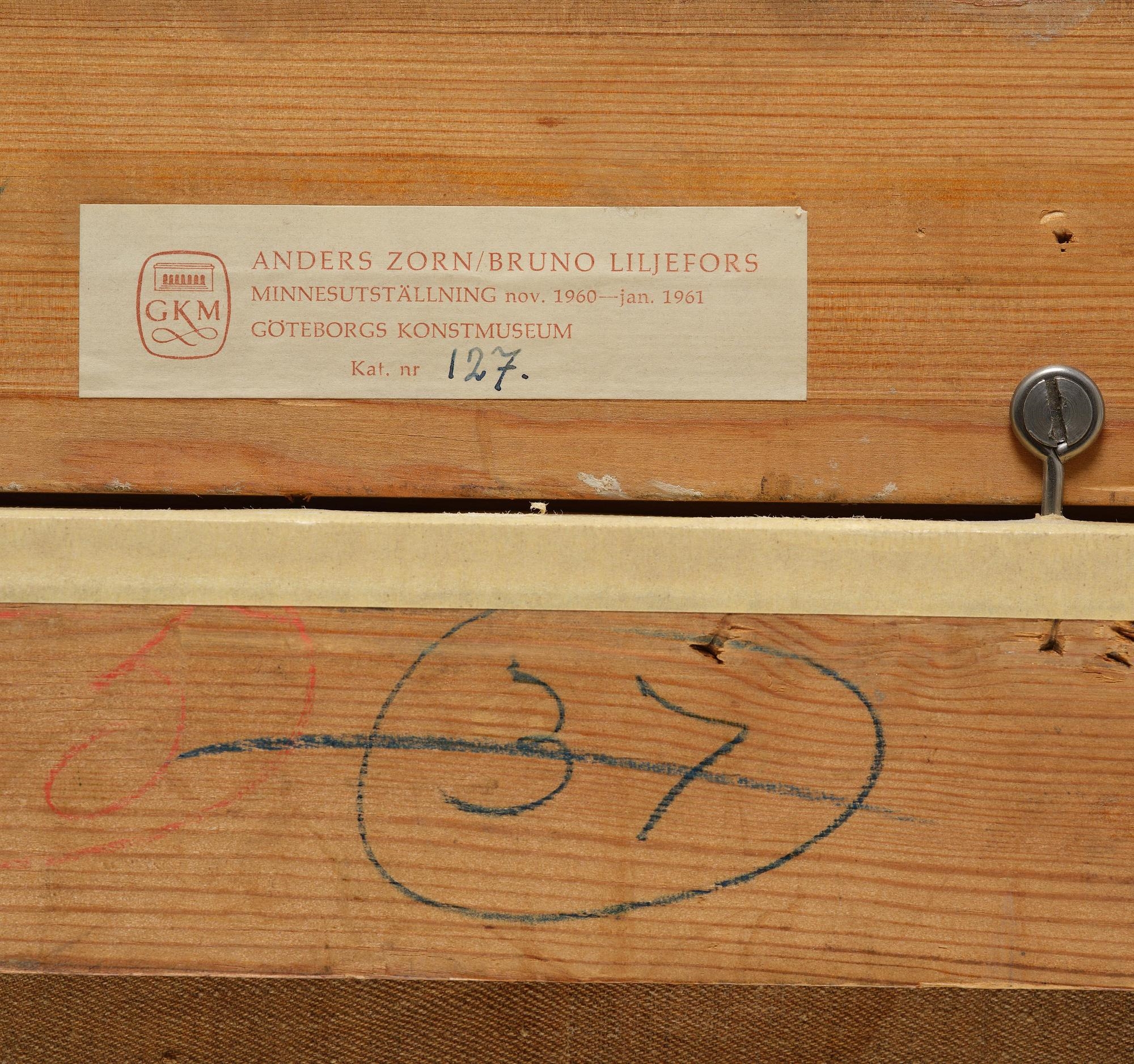 Artwork by Bruno Liljefors, Wild geese in a twilight landscape, Made of Oil on canvas