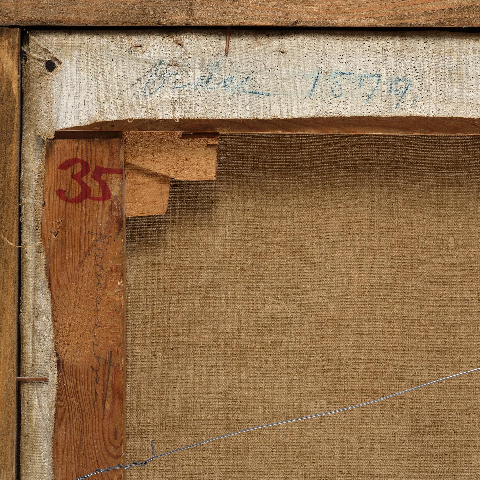 Artwork by Bruno Liljefors, Goshawk with prey, Made of Oil on canvas