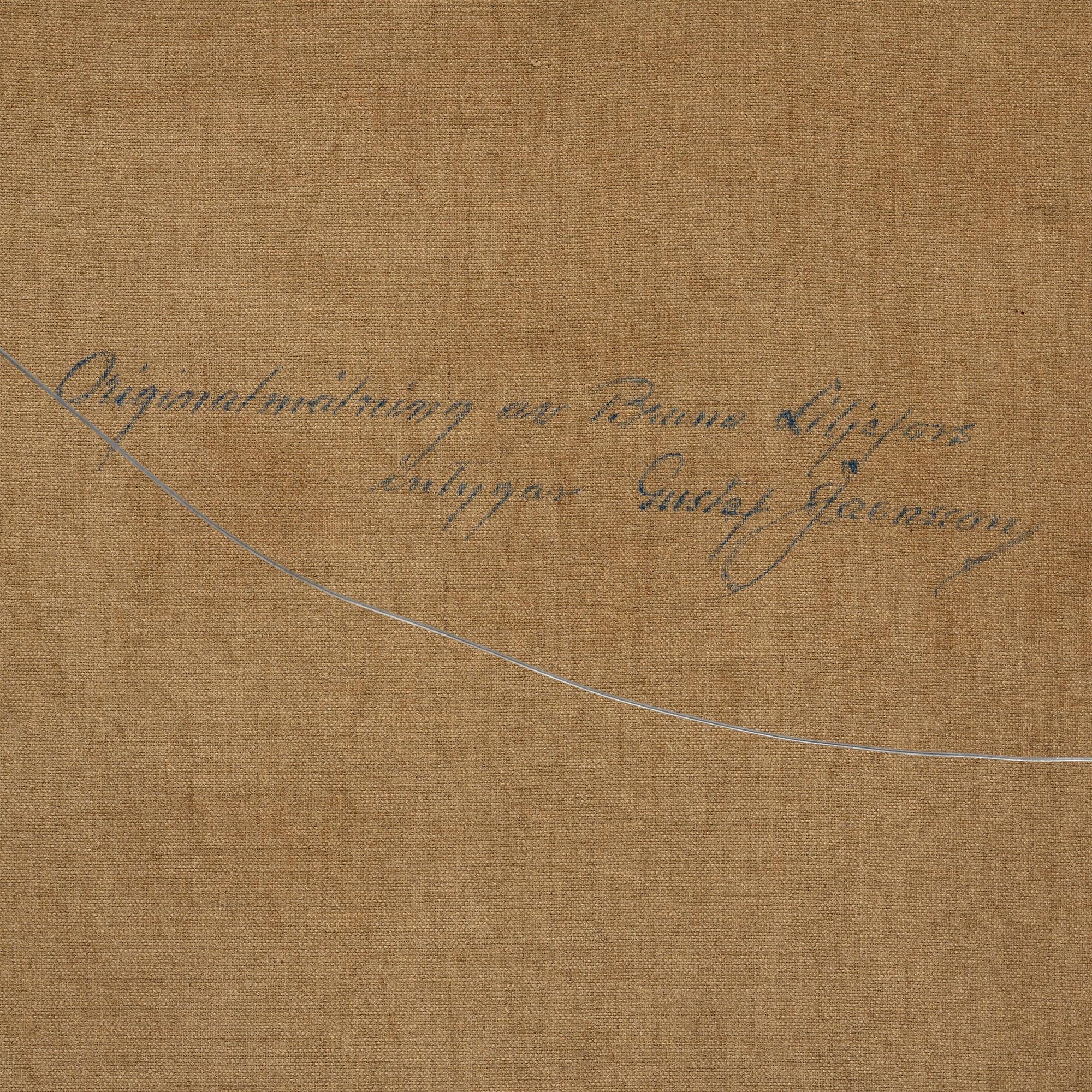 Artwork by Bruno Liljefors, Goshawk with prey, Made of Oil on canvas