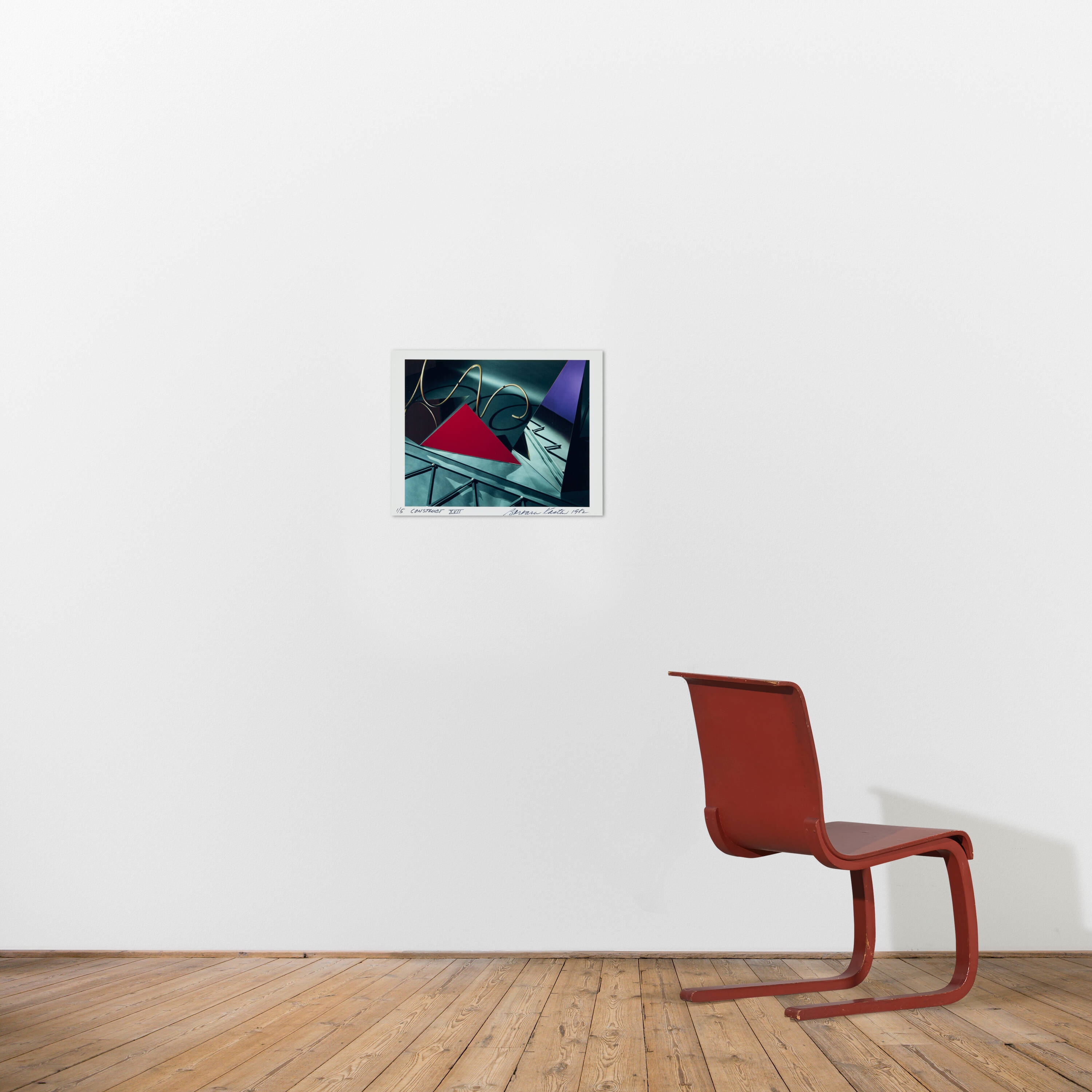 Artwork by Barbara Kasten, Construct XVII, Made of Polaroid Type 809 Polacolor print