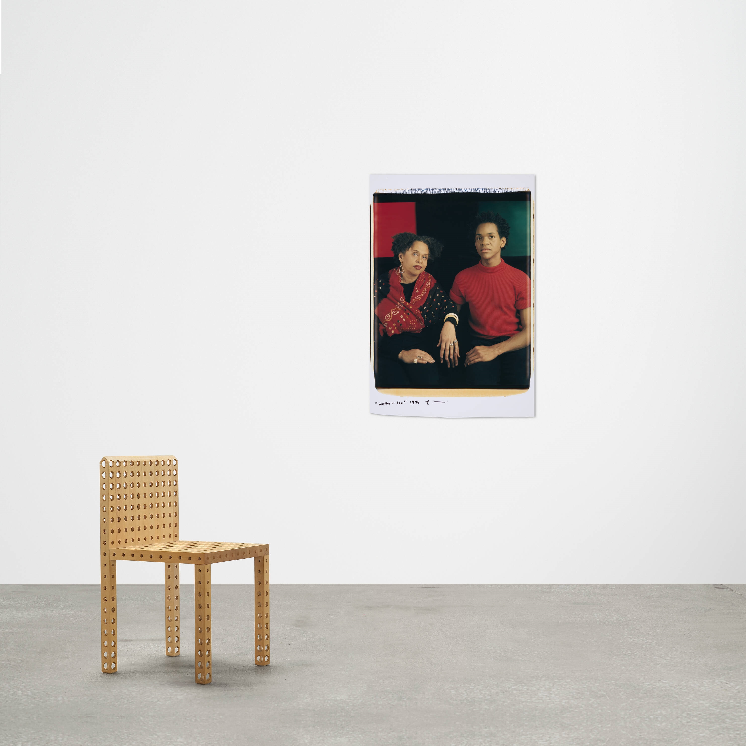Artwork by Lyle Ashton Harris, Mother + Son, Made of Large-format Polaroid Polacolor print