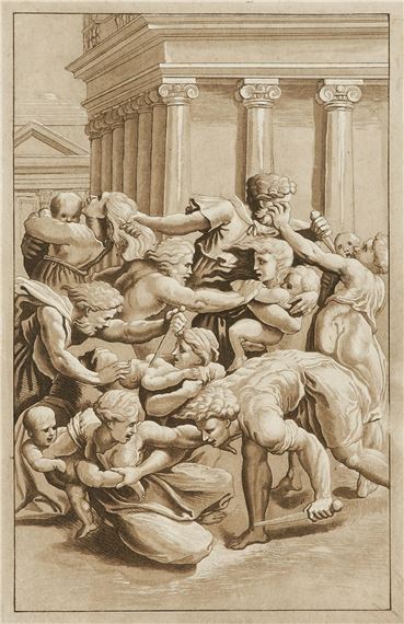 Das Massaker der Unschuldigen by Johann Gottlieb Prestel, 1776