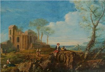 Gemäldepaar mit Landschaften - Maria Luisa Raggi