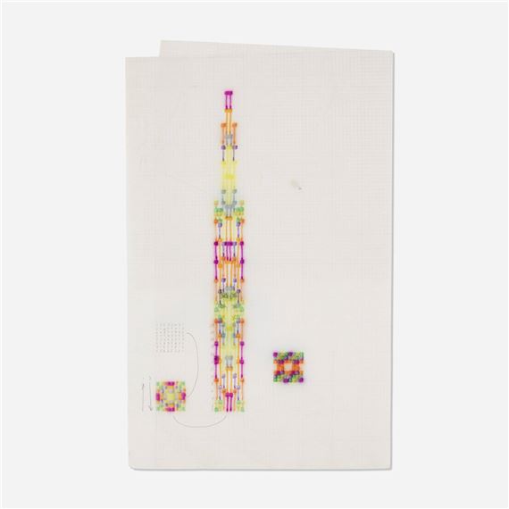 Sonakinatography Fragment by Channa Horwitz, c. 1969