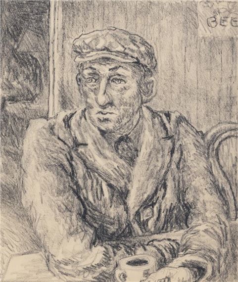 'Man with coffee cup' - Harold Faye