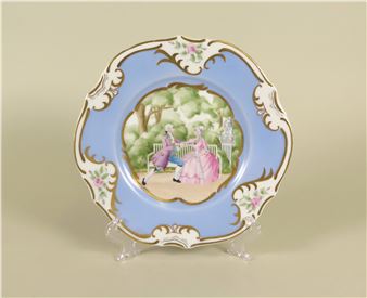 Dekoratīvs sienas šķīvis ar sadzīvisku motīvu - Natalija Kuznecova