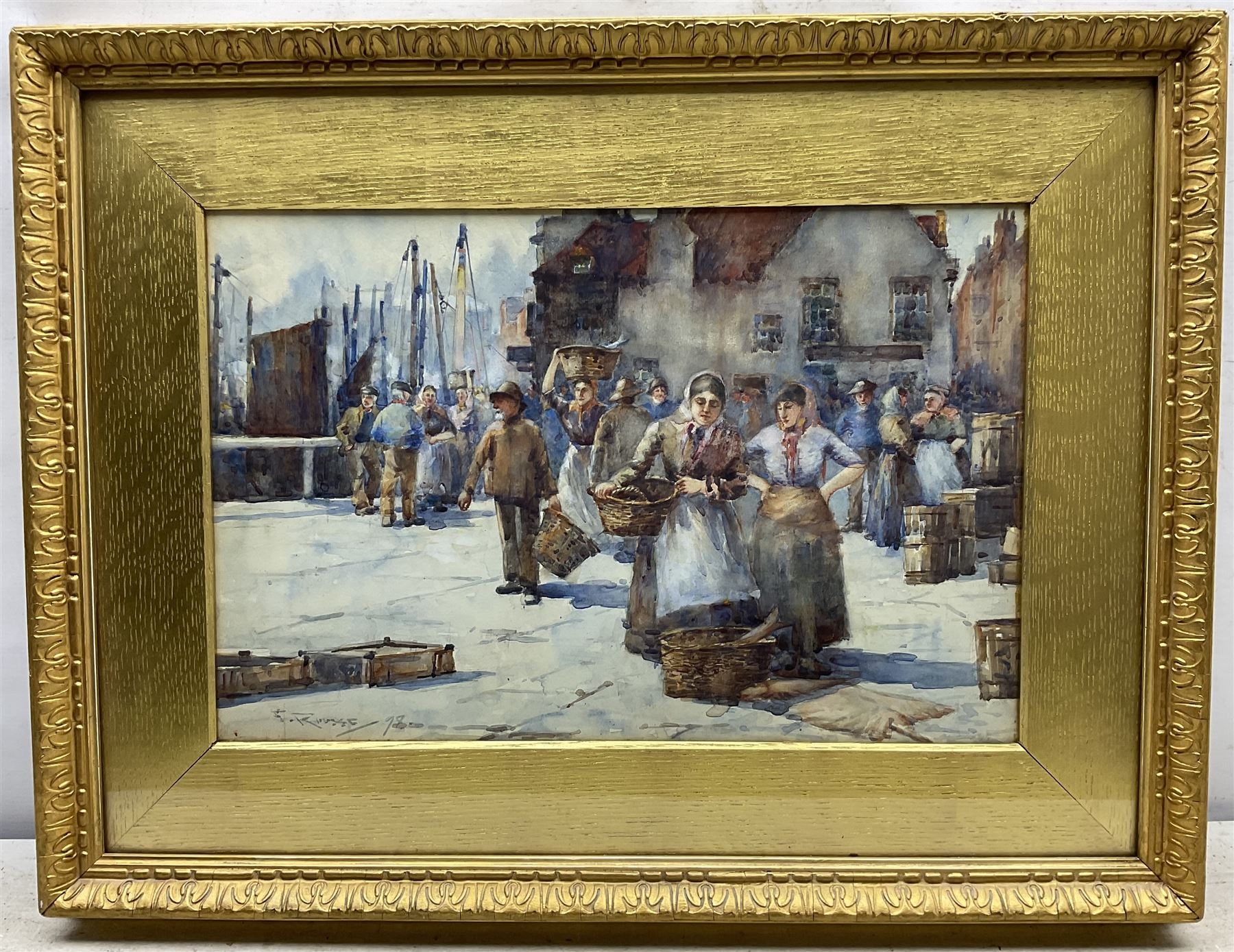 Frank Rousse | 'Whitby Fish Market' - Outside the Marine Hotel (98 ...