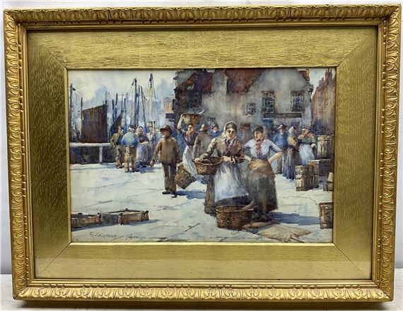 Frank Rousse | 'Whitby Fish Market' - Outside the Marine Hotel (98 ...