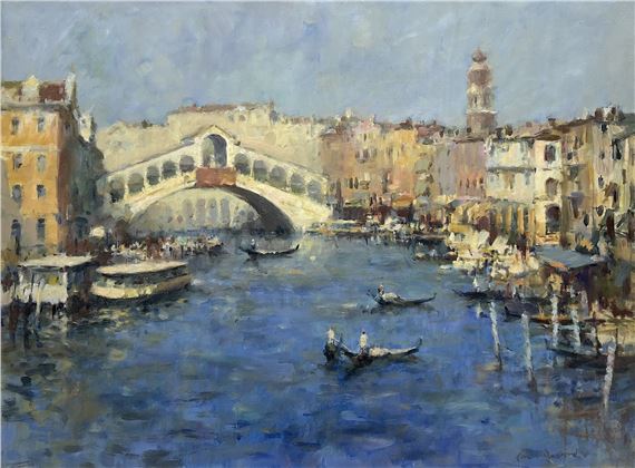 The Rialto Bridge - Venice by Gordon Radford