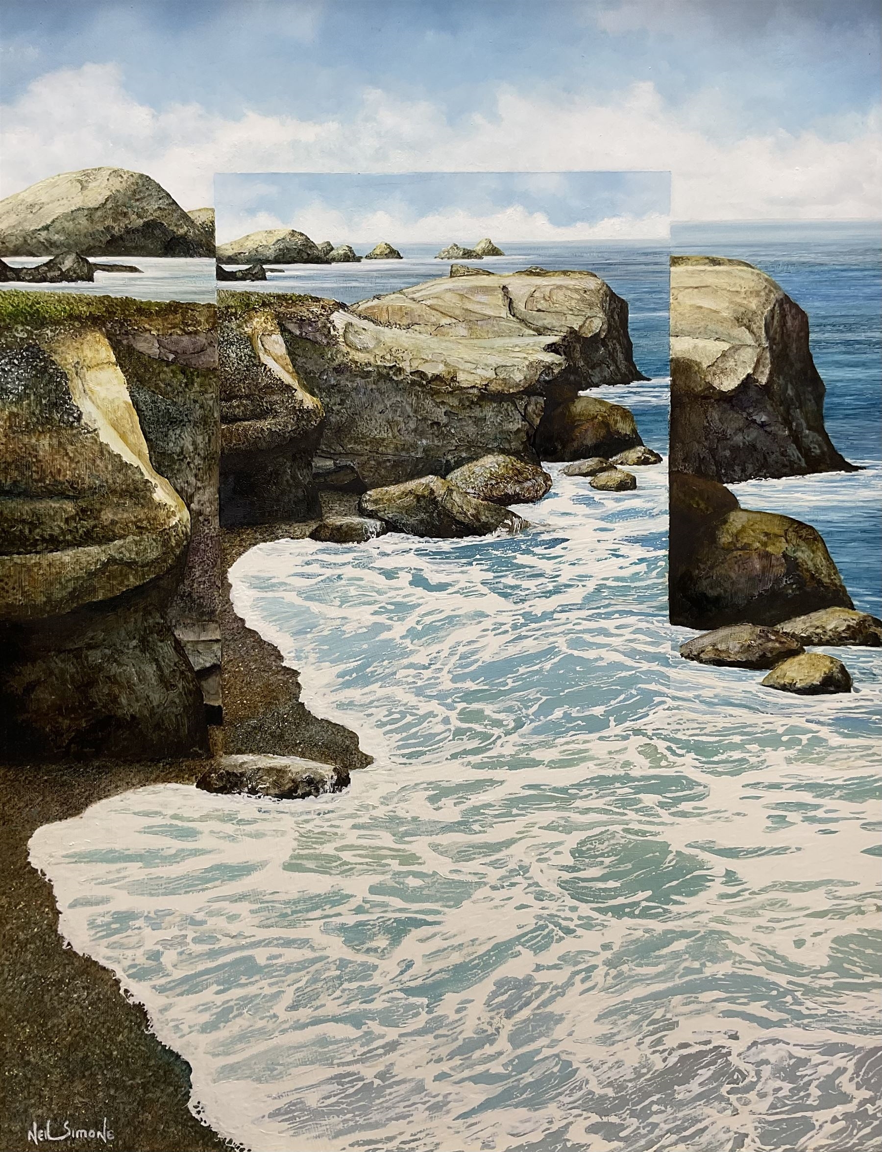 Neil Simone | 'Coastal Boundaries and Endless Dimensions' | MutualArt