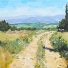 Artwork by Marcel Gatteaux, Path from Bonneaux, Made of oil on board