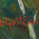 Artwork by Marcel Gatteaux, Path from Bonneaux, Made of oil on board