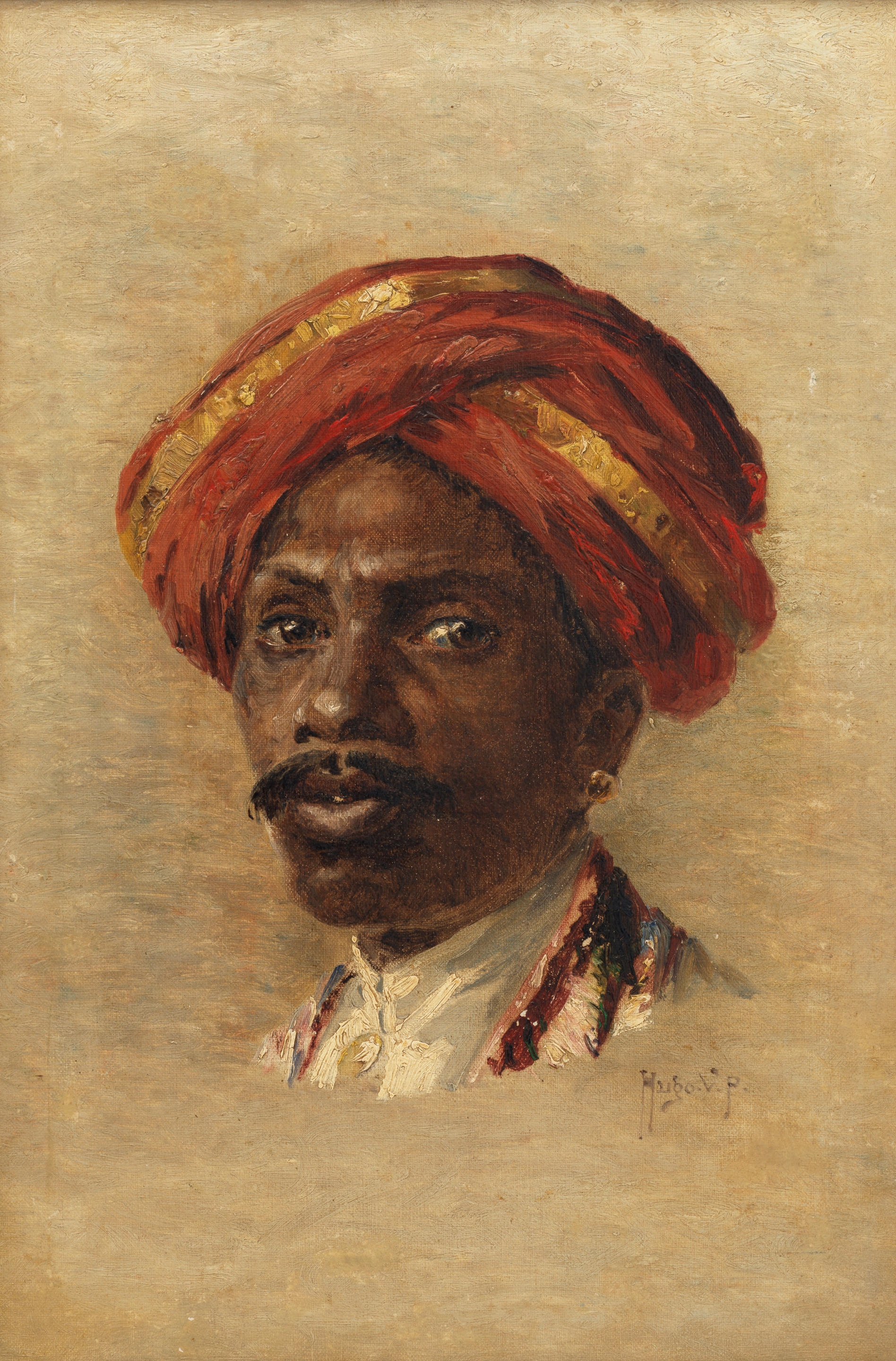 Hugo Vilfred Pedersen | Portrait of a Rajah | MutualArt