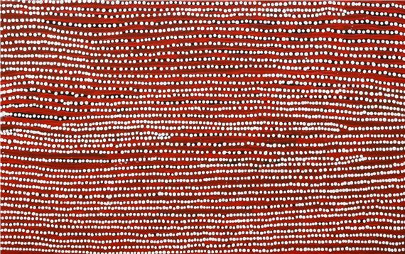 My Grandfather's Country by Rex Pollard Tjangala, Painted in 2024