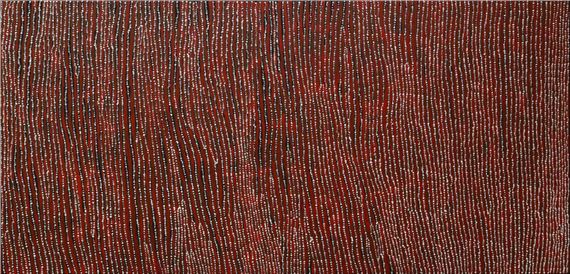 My Grandfather's Country by Rex Pollard Tjangala, Painted in 2024