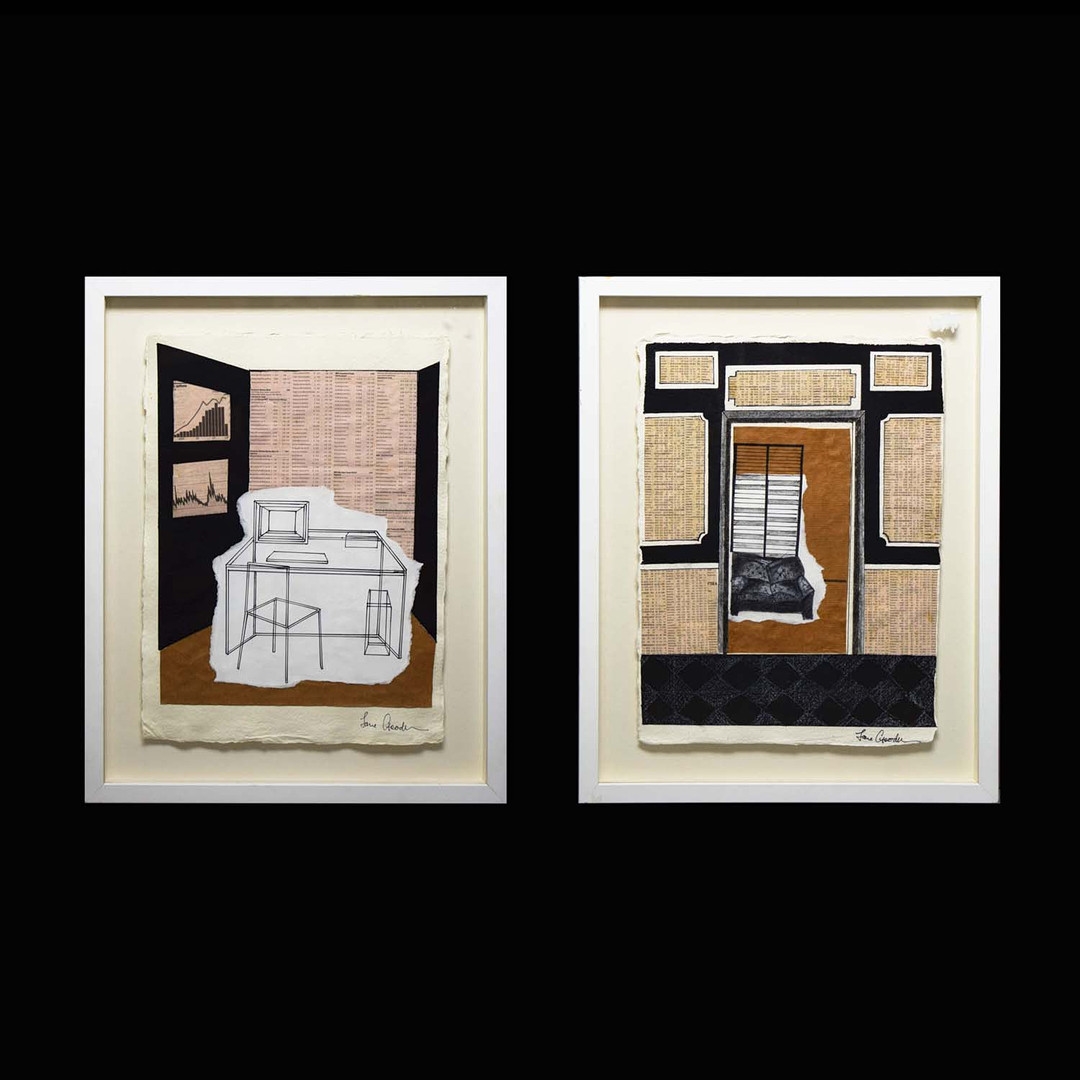 Jane Goodwin | INTERIOR WITH DESK AND INTERIOR WITH DOOR | MutualArt