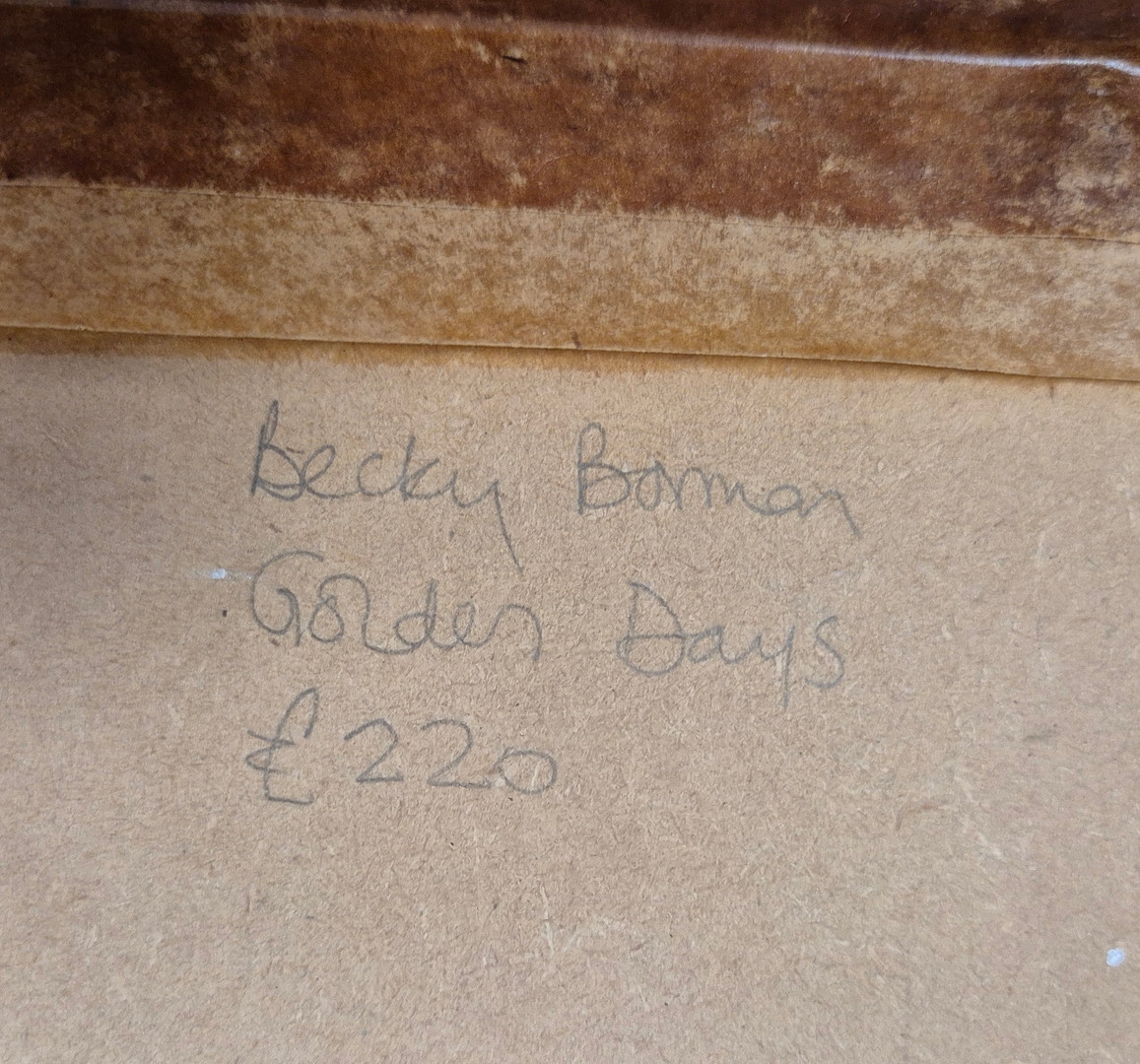 Artwork by Becky Borman, GOLDEN DAYS, Made of mixed media