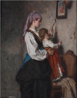 A YOUNG MOTHER - Alexandre-Marie Guillemin