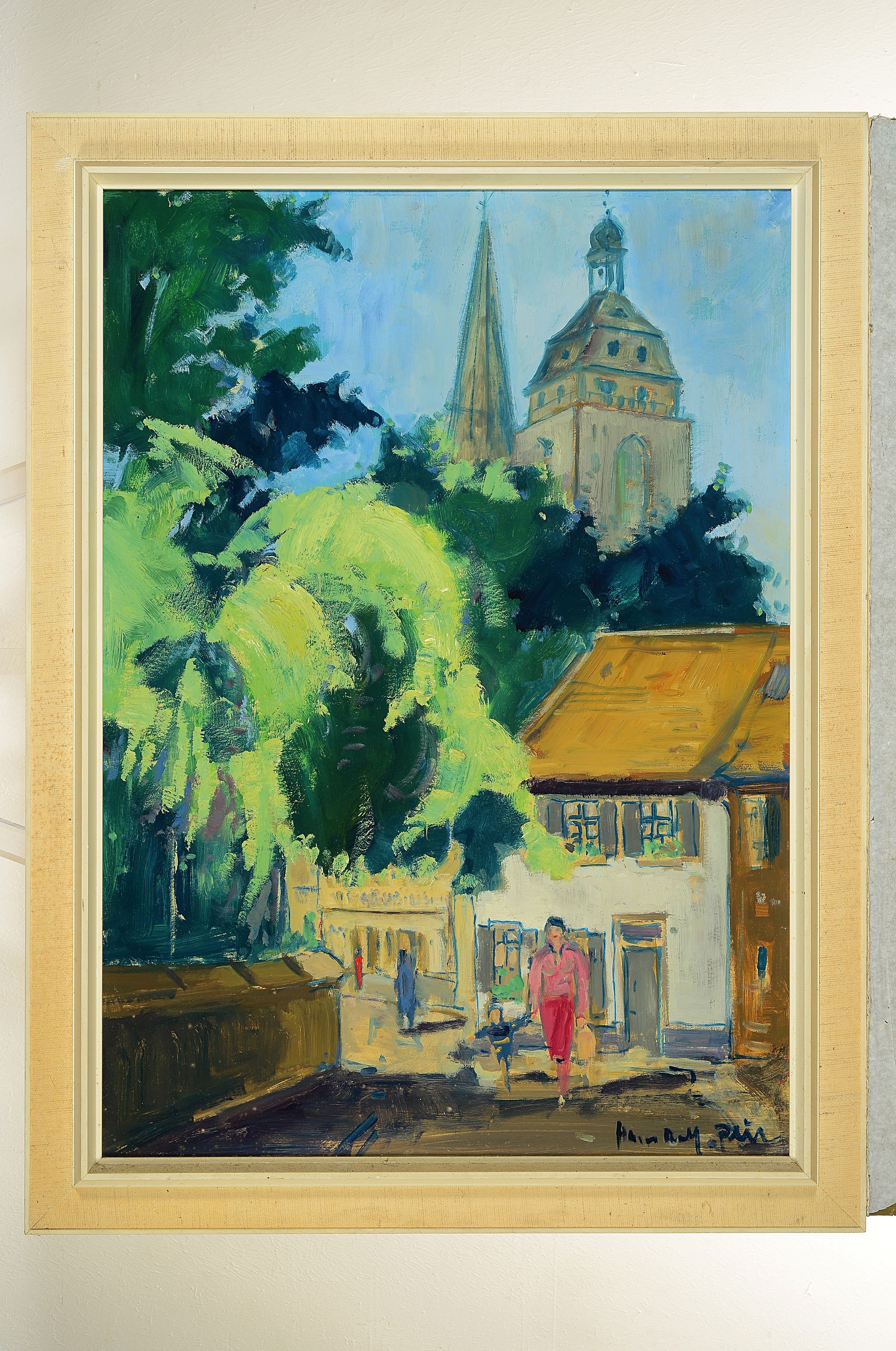 Hans Rolf Peter | View fromNeustadt with view of the collegiate church ...