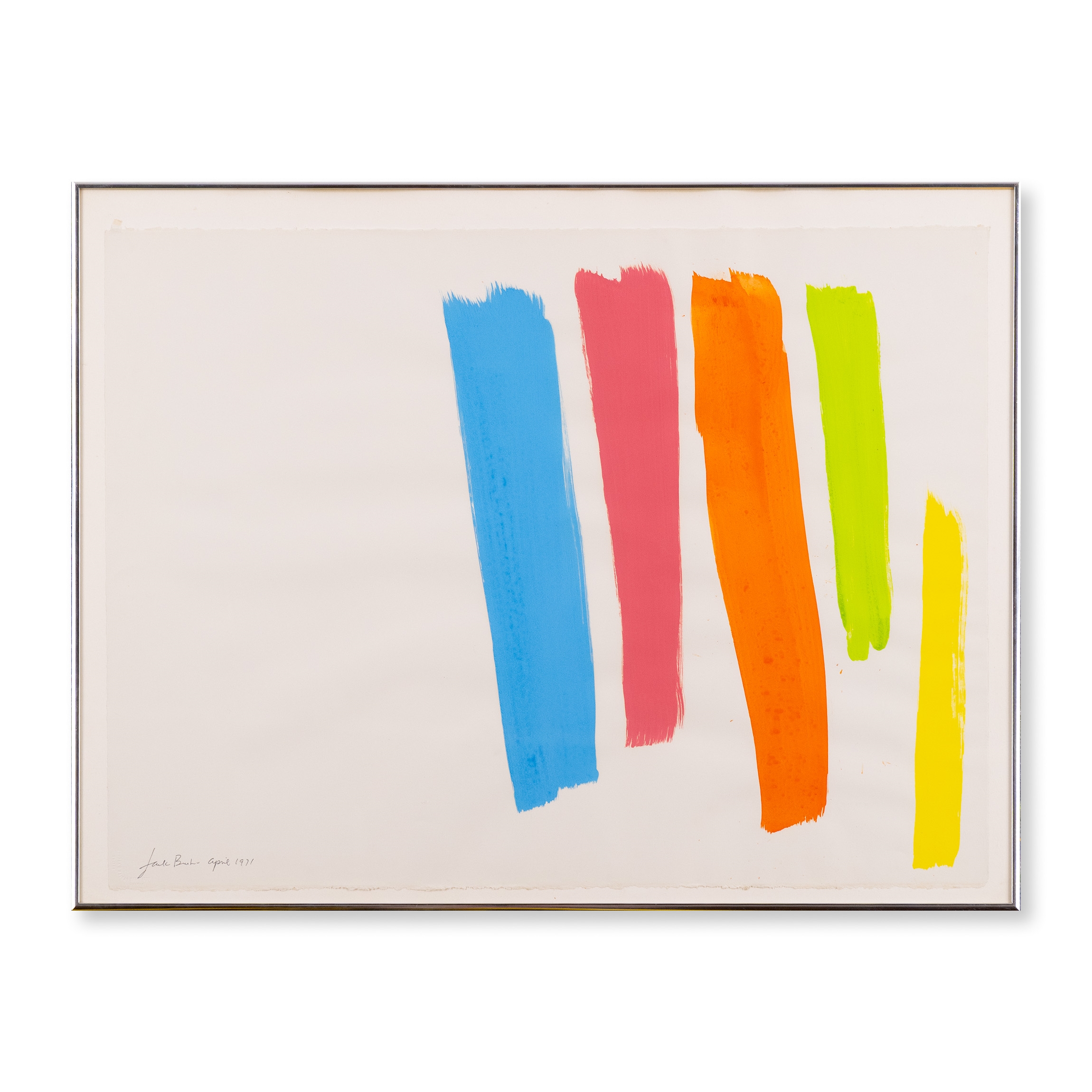 Artwork by Jack Bush, EASY, Made of gouache on paper