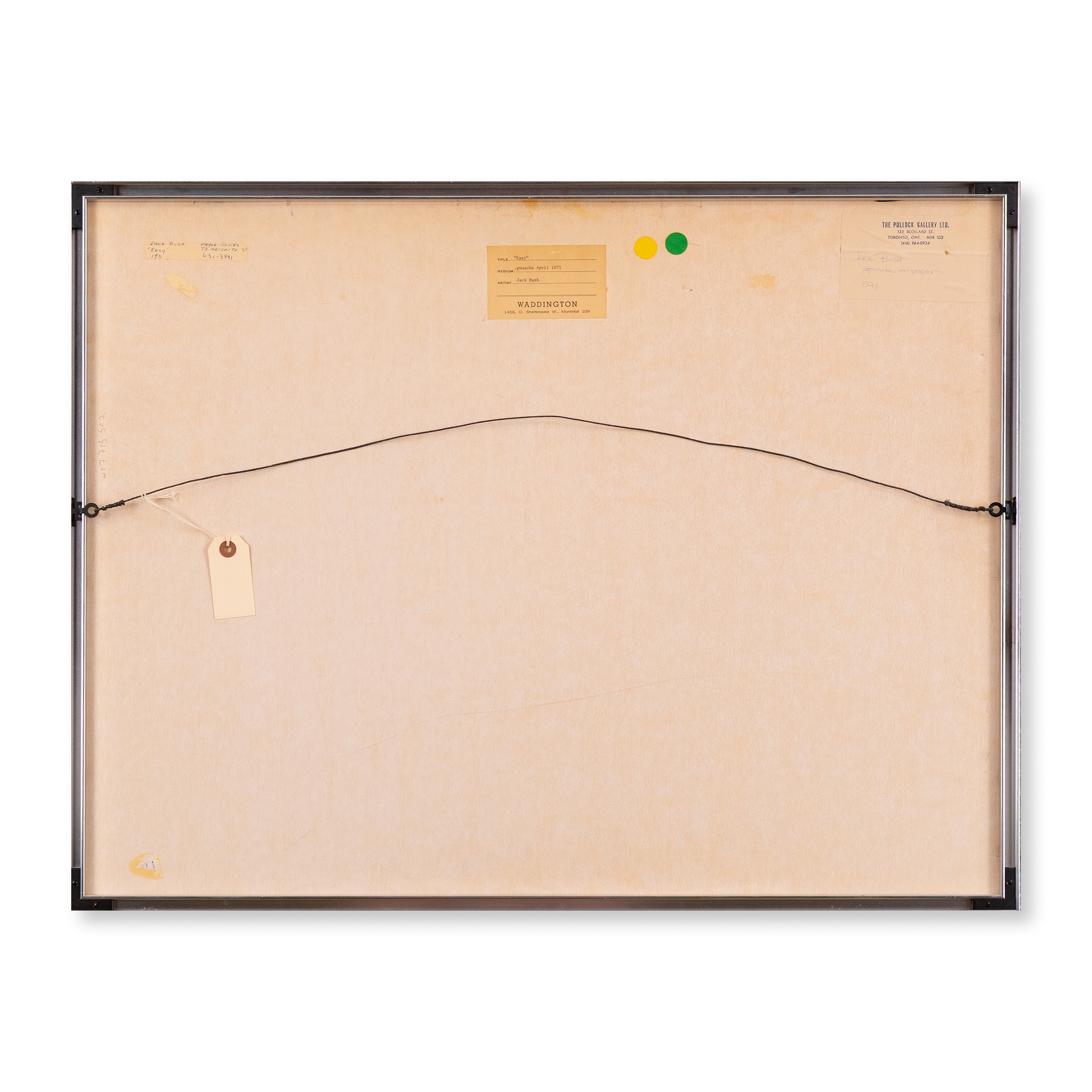 Artwork by Jack Bush, EASY, Made of gouache on paper