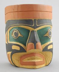 Kwakiutl Mask Oscar Ozzie Matilpi 木製 マスク Lot - FOUR NORTHWEST COAST KWAKIUTL MASKS BY OSCAR MATILPI