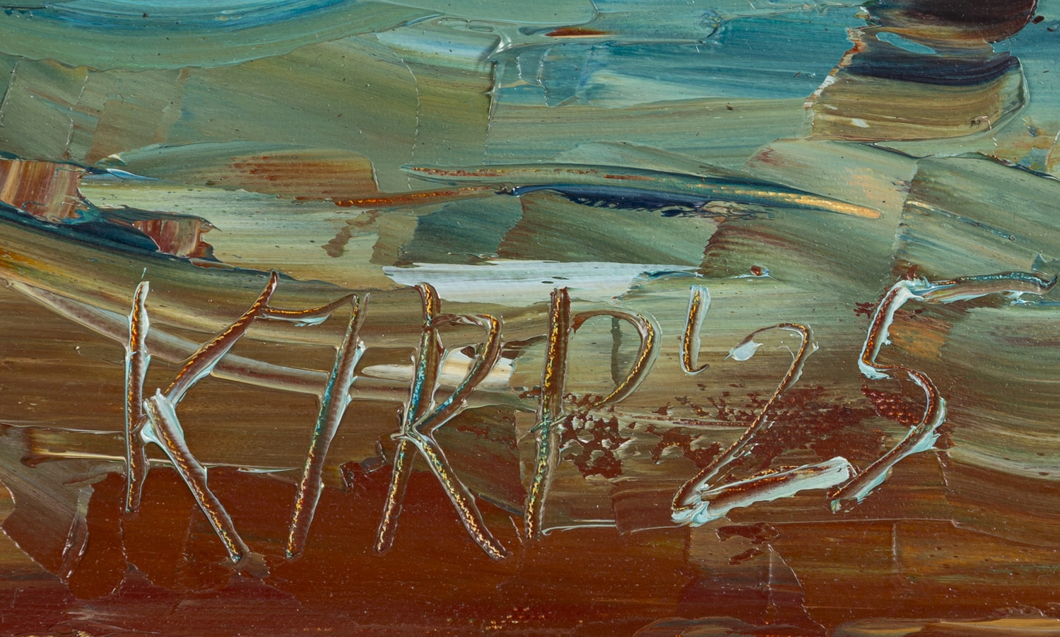 Artwork by Krystyna Róż-Pasek, The shine of Warsaw, Made of oil/canvas