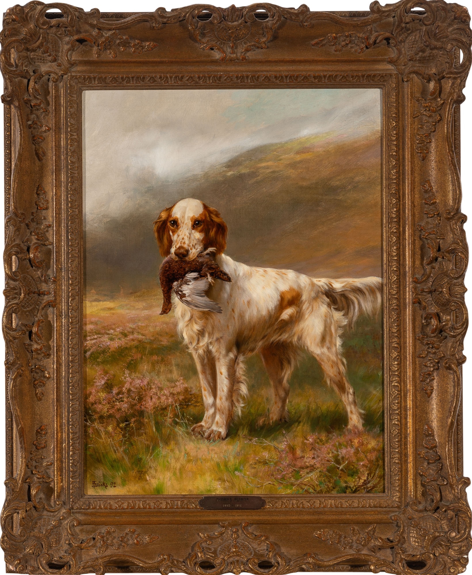 Thomas Blinks | A Setter on a Moor (1892) | MutualArt