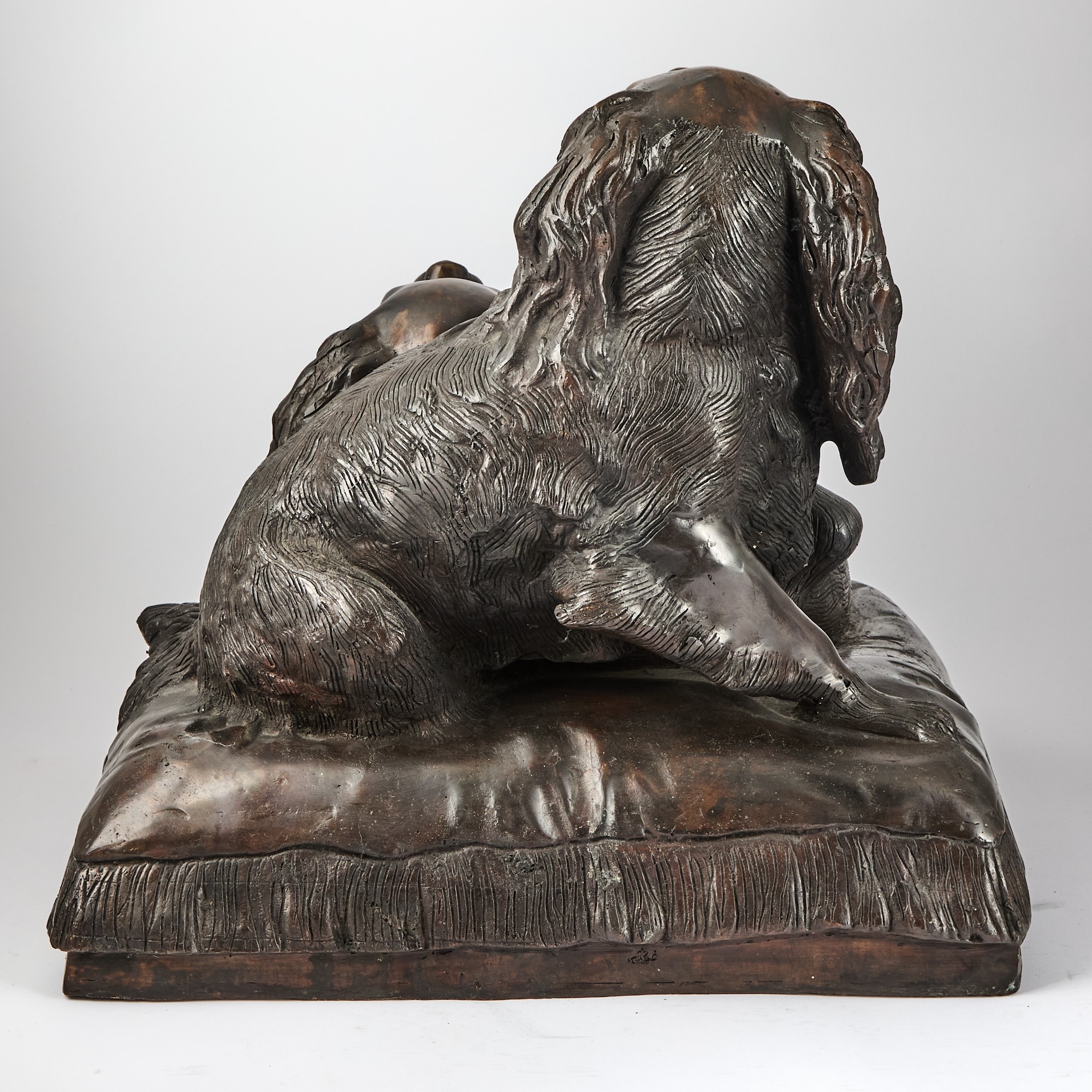 Charles Valton | Two King Charles Spaniels on a Pillow | MutualArt
