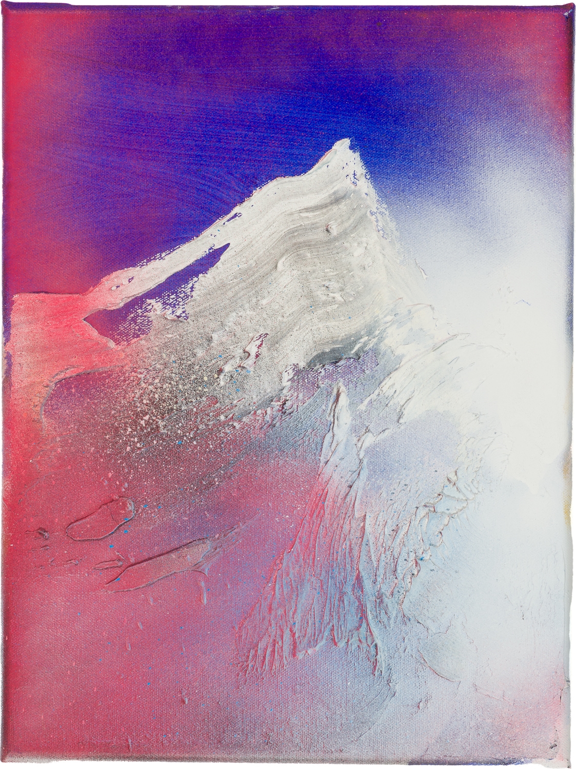 Artwork by Hans Peter Perner, o.T, Made of Öl und Lackspray auf Leinwand