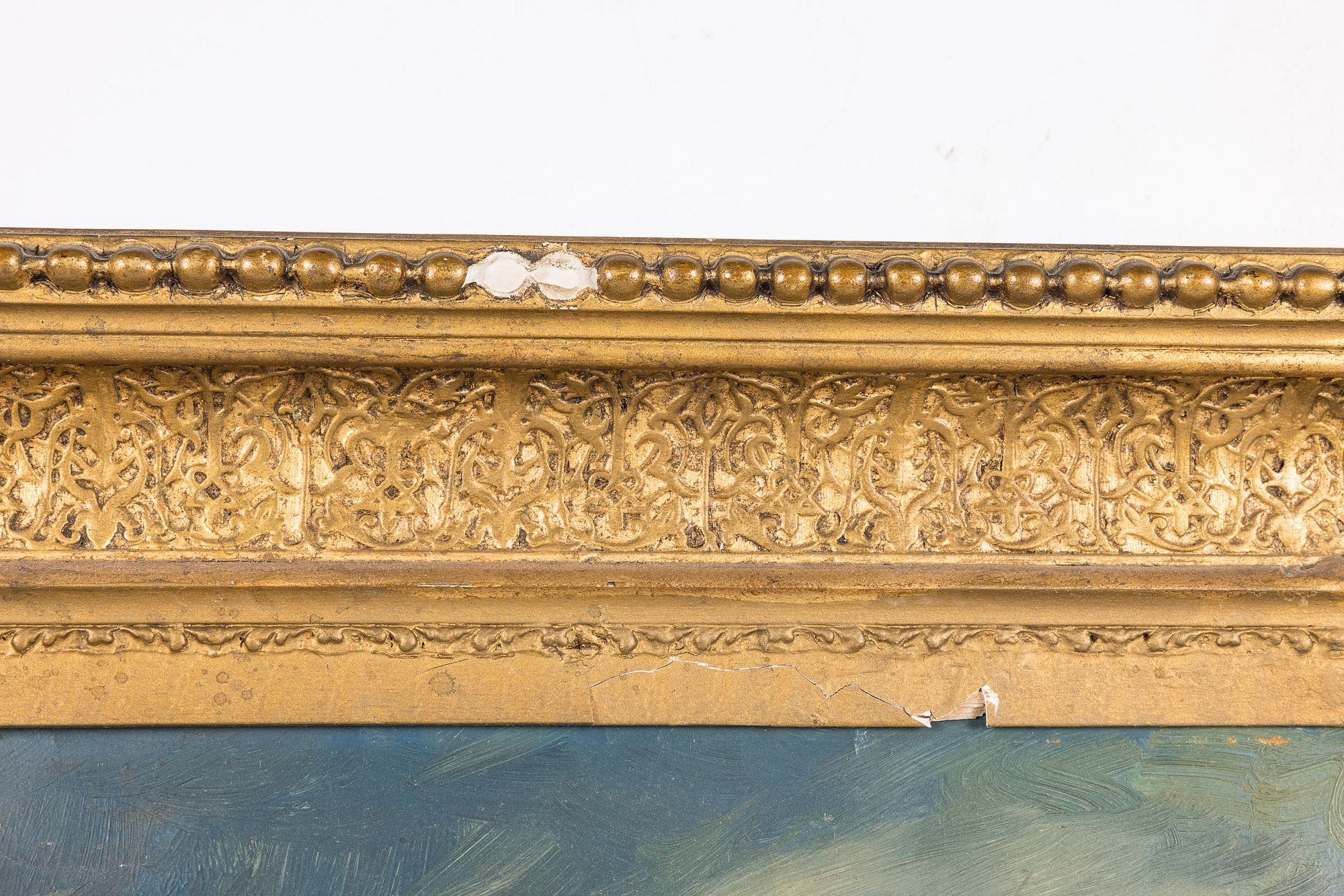 Artwork by H. Knight, Sailing Ships, Made of Oil on Canvas,   in red