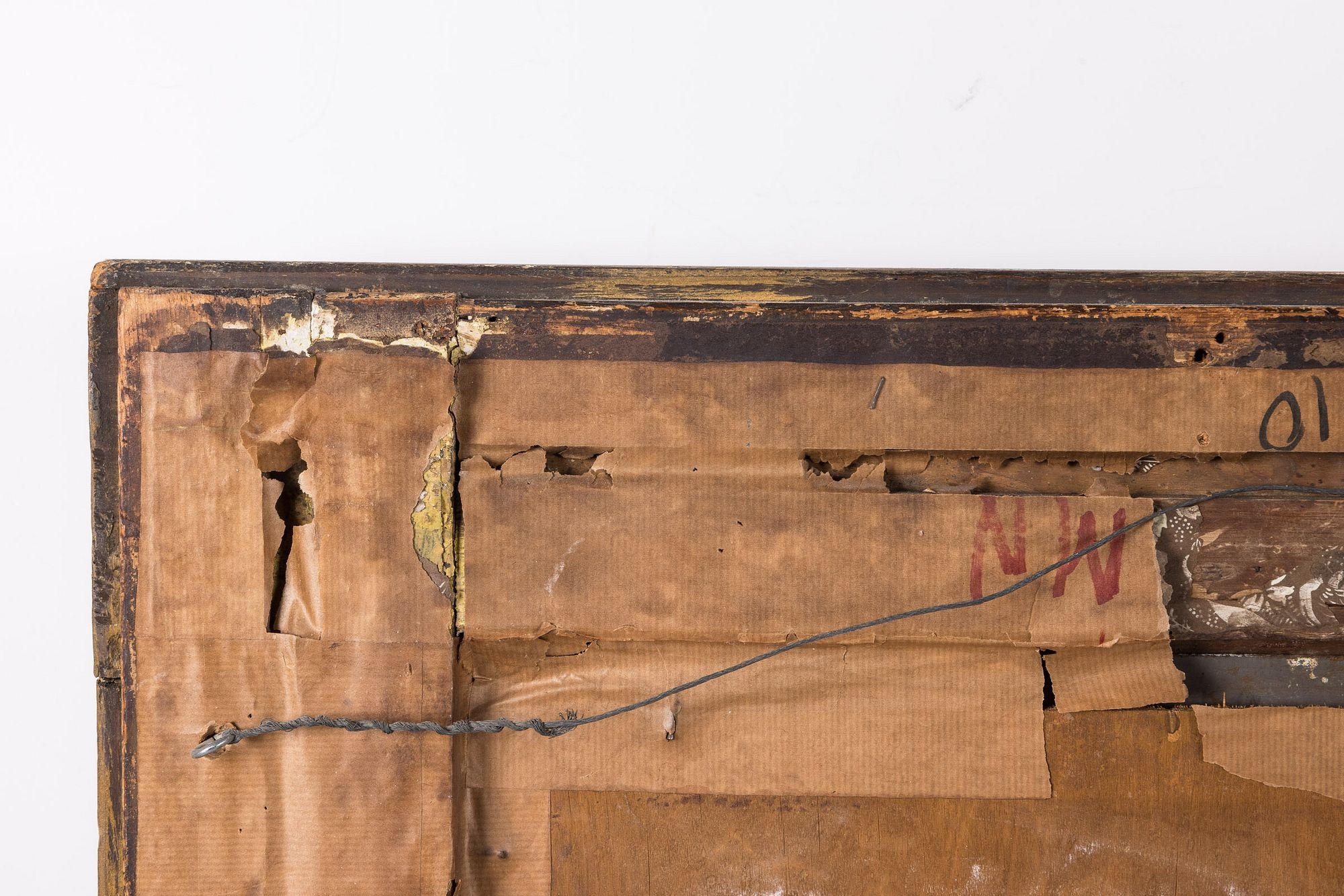 Artwork by H. Knight, Sailing Ships, Made of Oil on Canvas,   in red