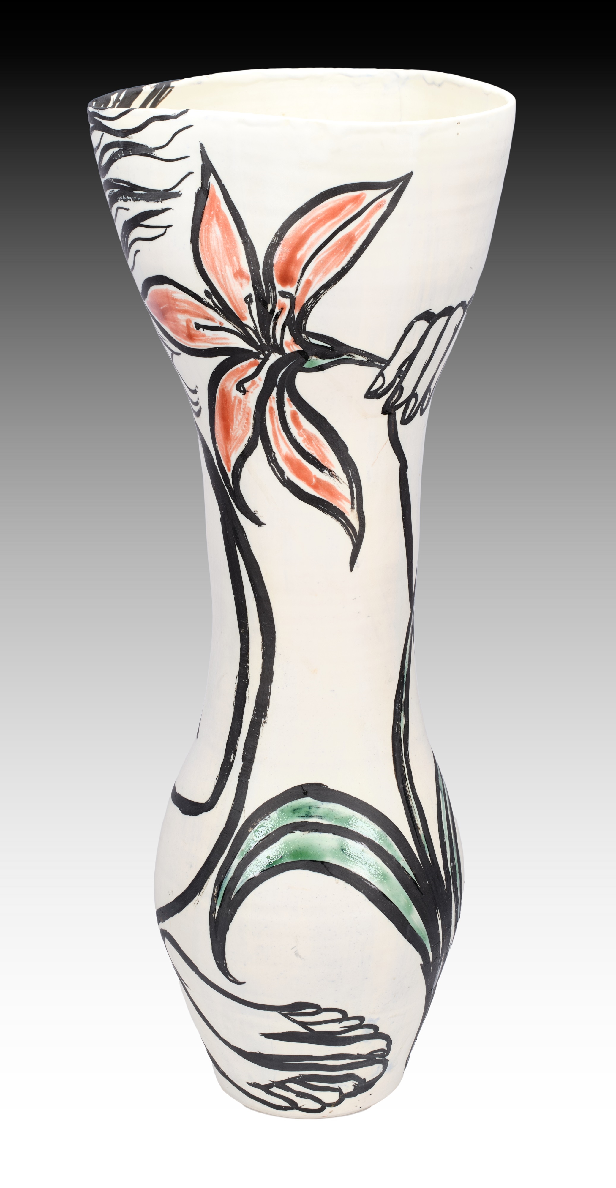 Artwork by Eileen Cooper, A Close Friend, Made of porcelain vase