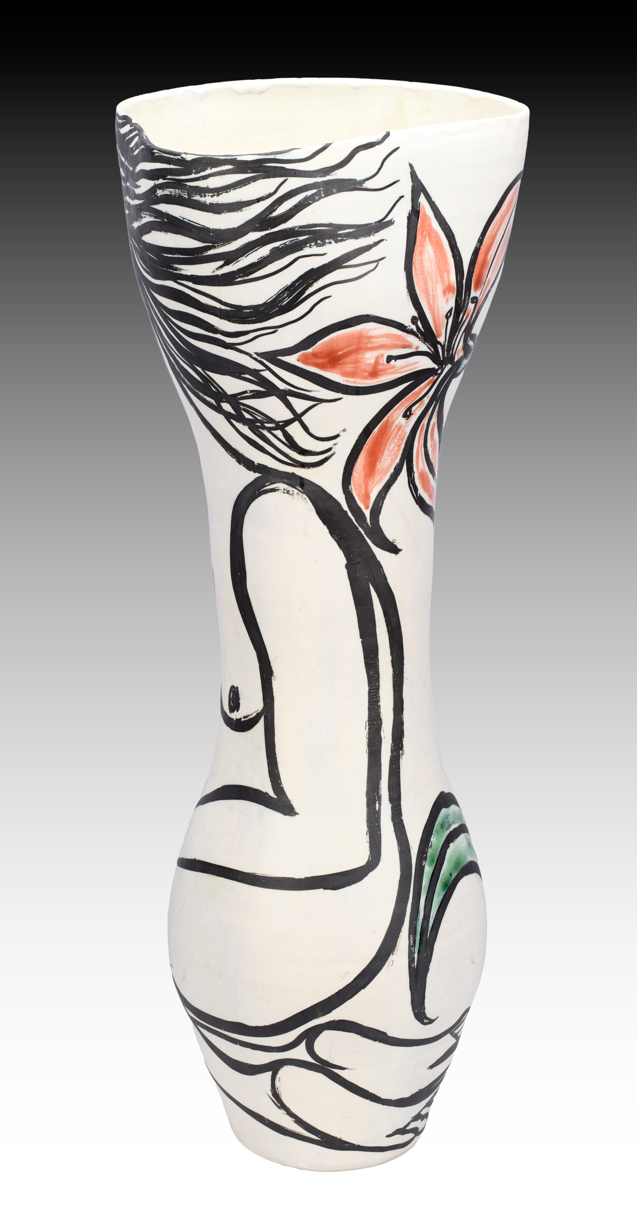 Artwork by Eileen Cooper, A Close Friend, Made of porcelain vase