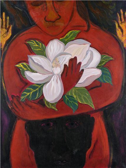 Woman with Flower by Eileen Cooper, 2006