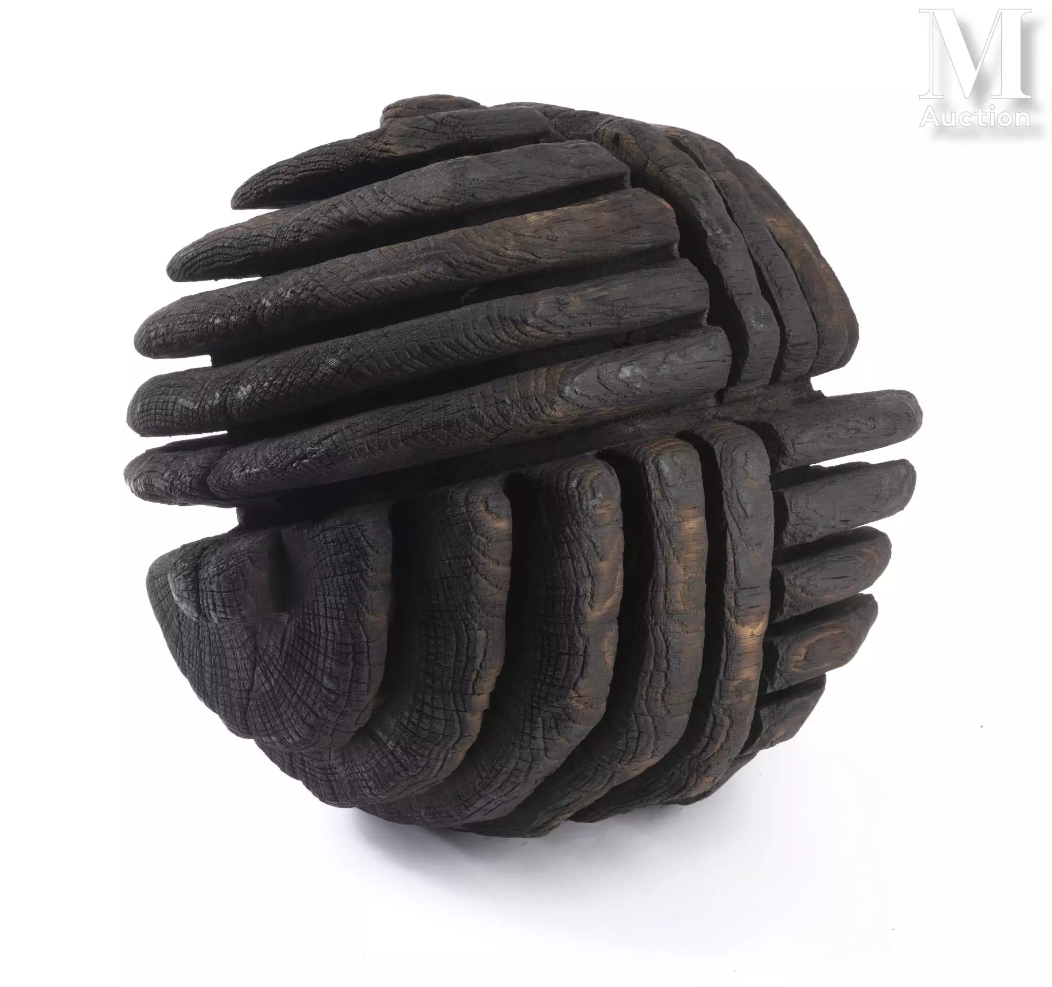 Artwork by David Nash, Rolin Bead, 1988, Made of wood