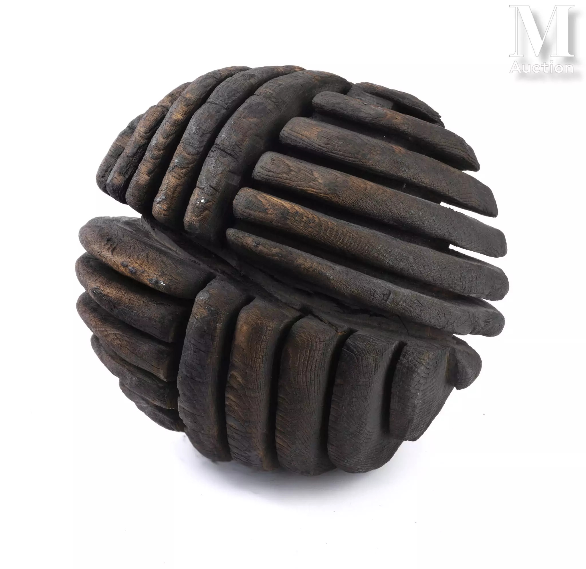Artwork by David Nash, Rolin Bead, 1988, Made of wood