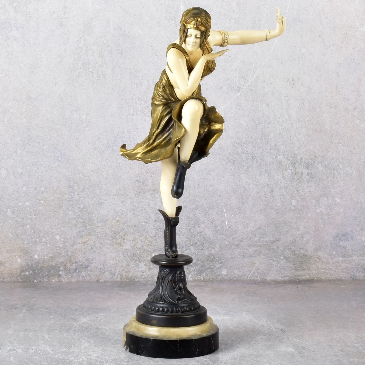 Artwork by Frenchy, Hindu Dancer, Made of Painted Sculpture