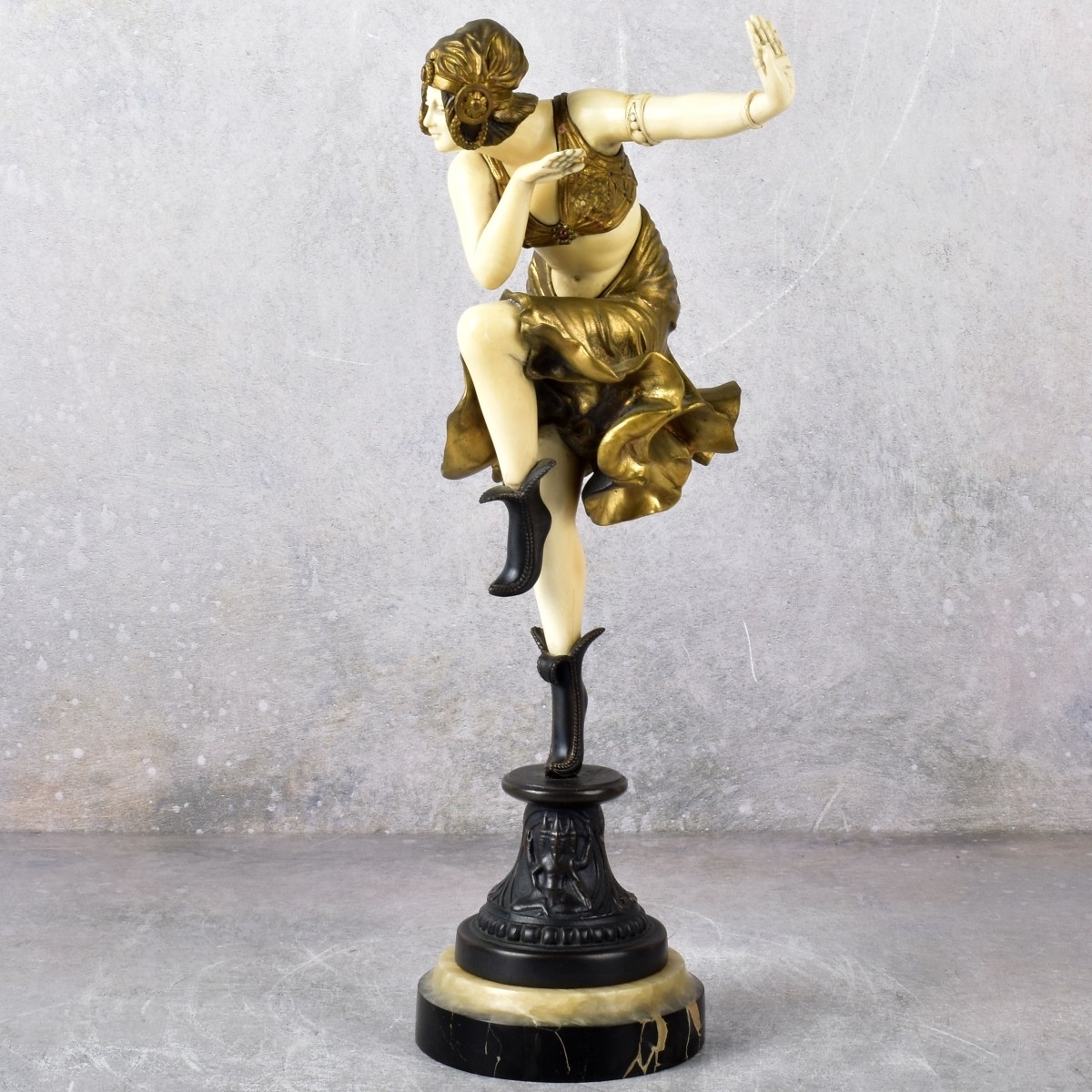 Artwork by Frenchy, Hindu Dancer, Made of Painted Sculpture