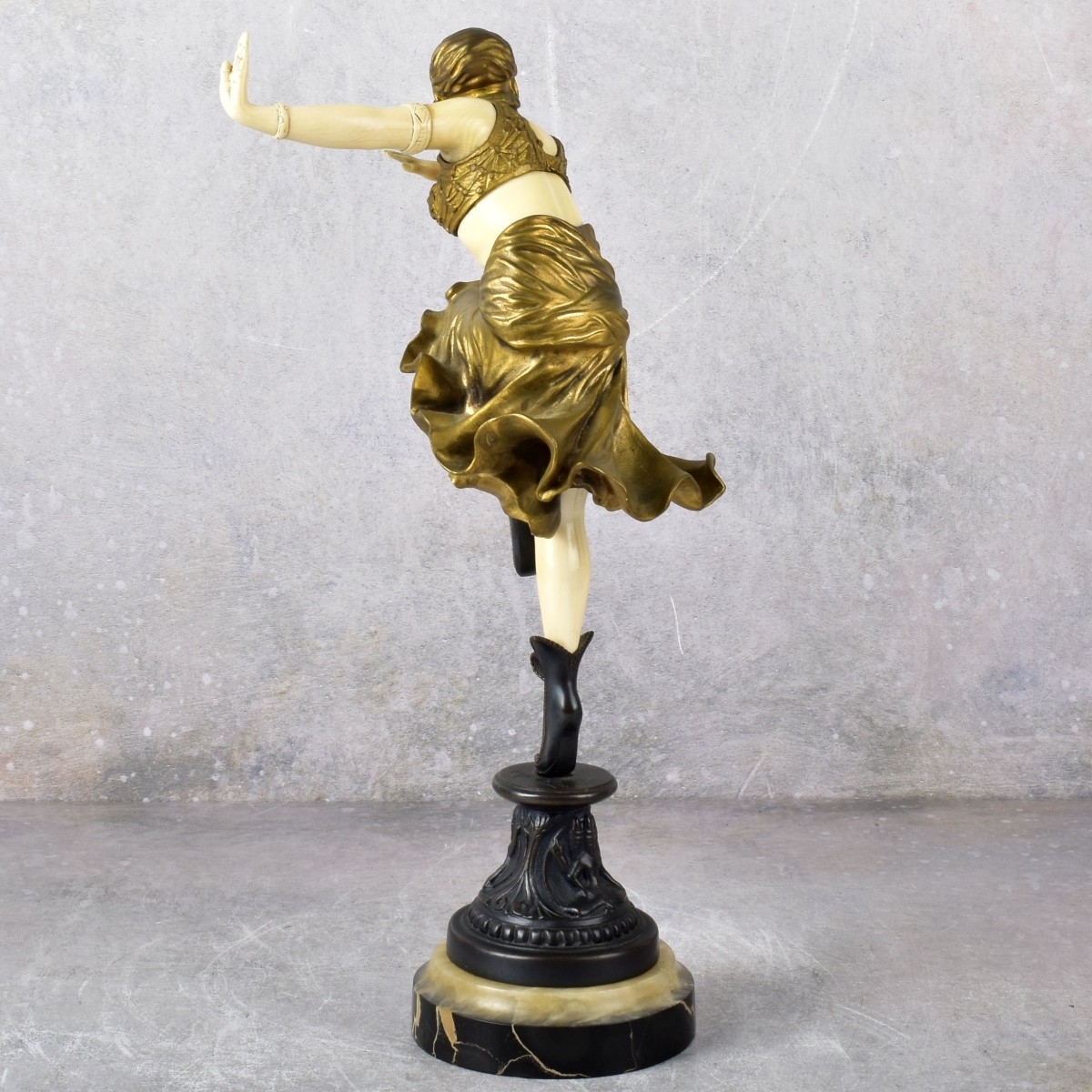 Artwork by Frenchy, Hindu Dancer, Made of Painted Sculpture