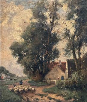 Landschap - Martinus Jacobus Nefkens